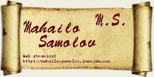 Mahailo Samolov vizit kartica